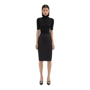 Banana  Republic Black Wool Pencil Skirt 4P